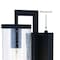 Vaxcel Morgan Park 16-in H 1 Light Black Dusk to Dawn Contemporary Outdoor Wall Lantern Clear Glass T0603 - alternate 3